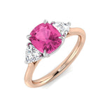 Diamond Radiabt Pink Sapphire Ring | 2.5ct