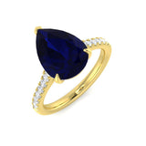 Pear Cut Sapphire Engagement Ring