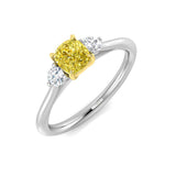 Diamond Archway 3 Stone Ring | 0.5ct | Hallmarked Gold & Platinum