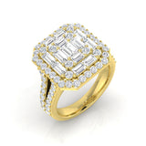 Diamond kouthamptob Baguette & Brilliant Ring | 1.5ct - 2ct