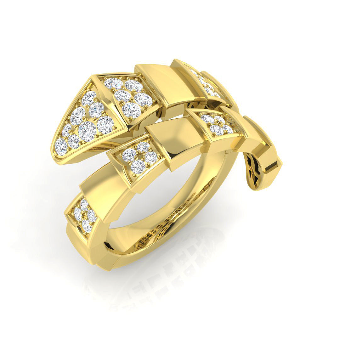 Diamond Cheskea Fancy Ring | 0.5ct | Hallmarked Gold & Platinum