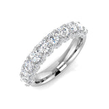 Halb-Ewigkeitsring mit 1,50 ct, D/VVS, im Labor gezüchtetem Diamanten im Rundschliff