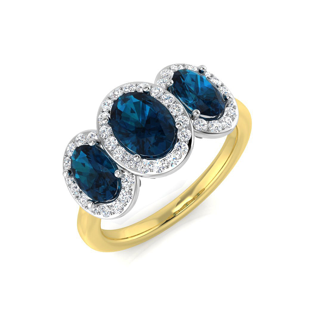 Diamond Blackwood Amethyst Ring | 2ct - 2.25ct
