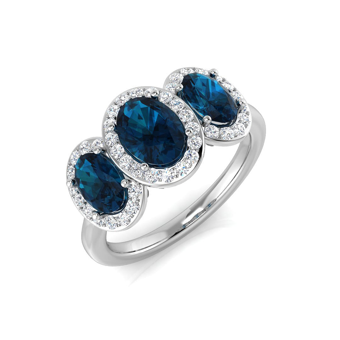 Diamond Blackwood Amethyst Ring | 2ct - 2.25ct