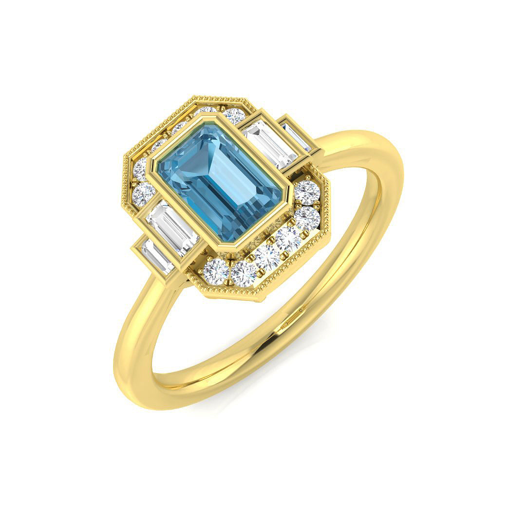 Diamond Pobtypridd Amethyst Ring | 0.75ct - 1ct