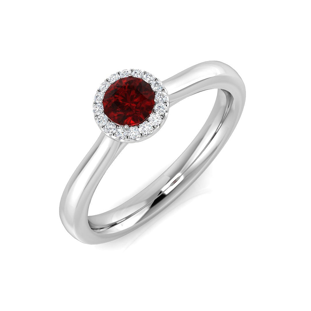 Diamond Chestenham Blue Sapphire Ring | 0.25ct - 0.3ct
