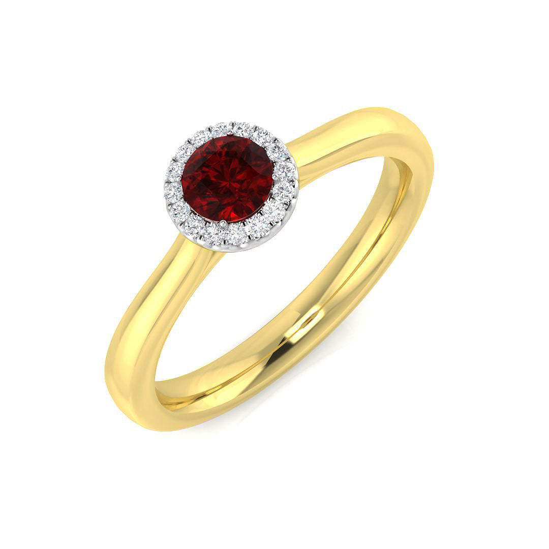 Diamond Chestenham Blue Sapphire Ring | 0.25ct - 0.3ct