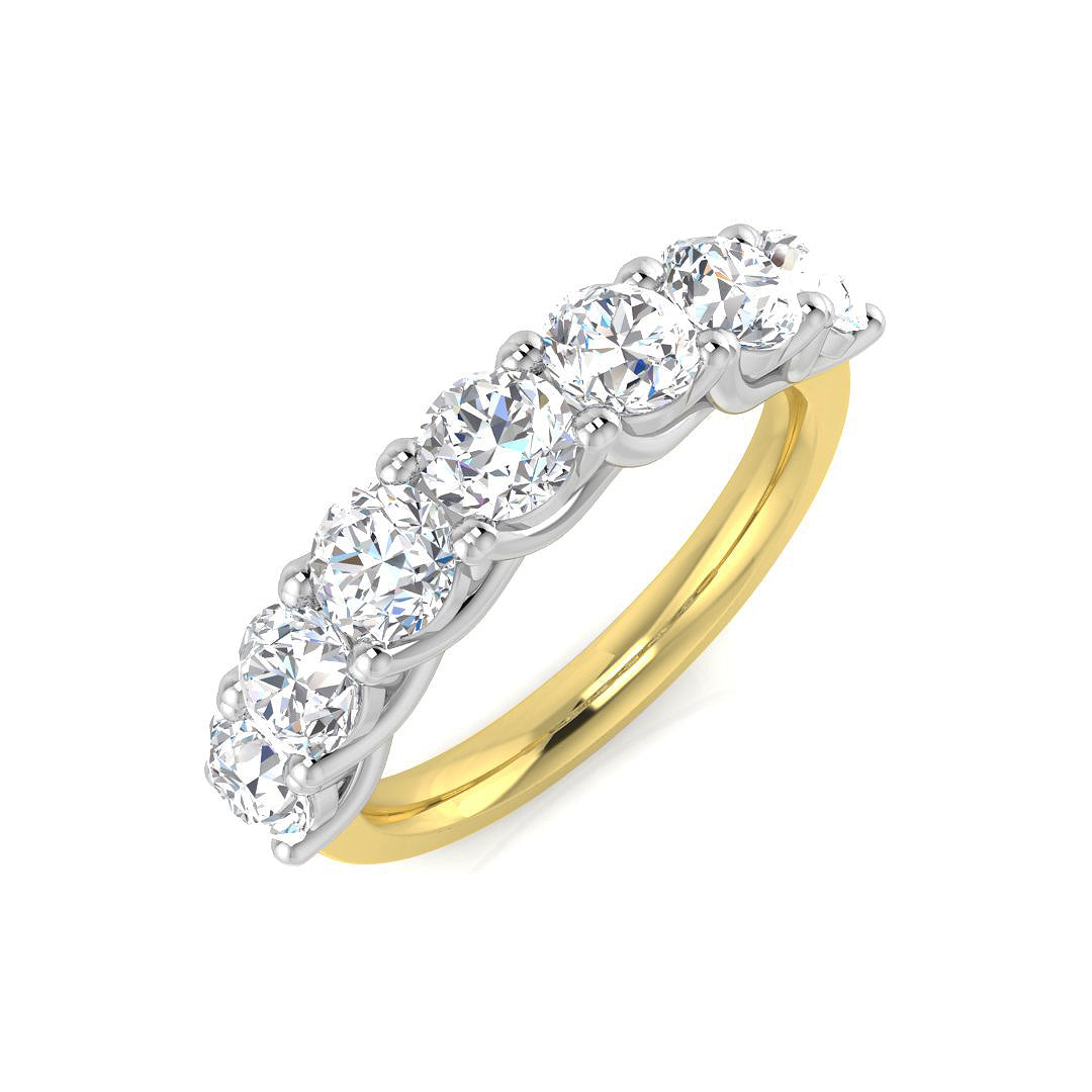 2.12Ct Lab Grown Diamond Ring in 9k Two Tone