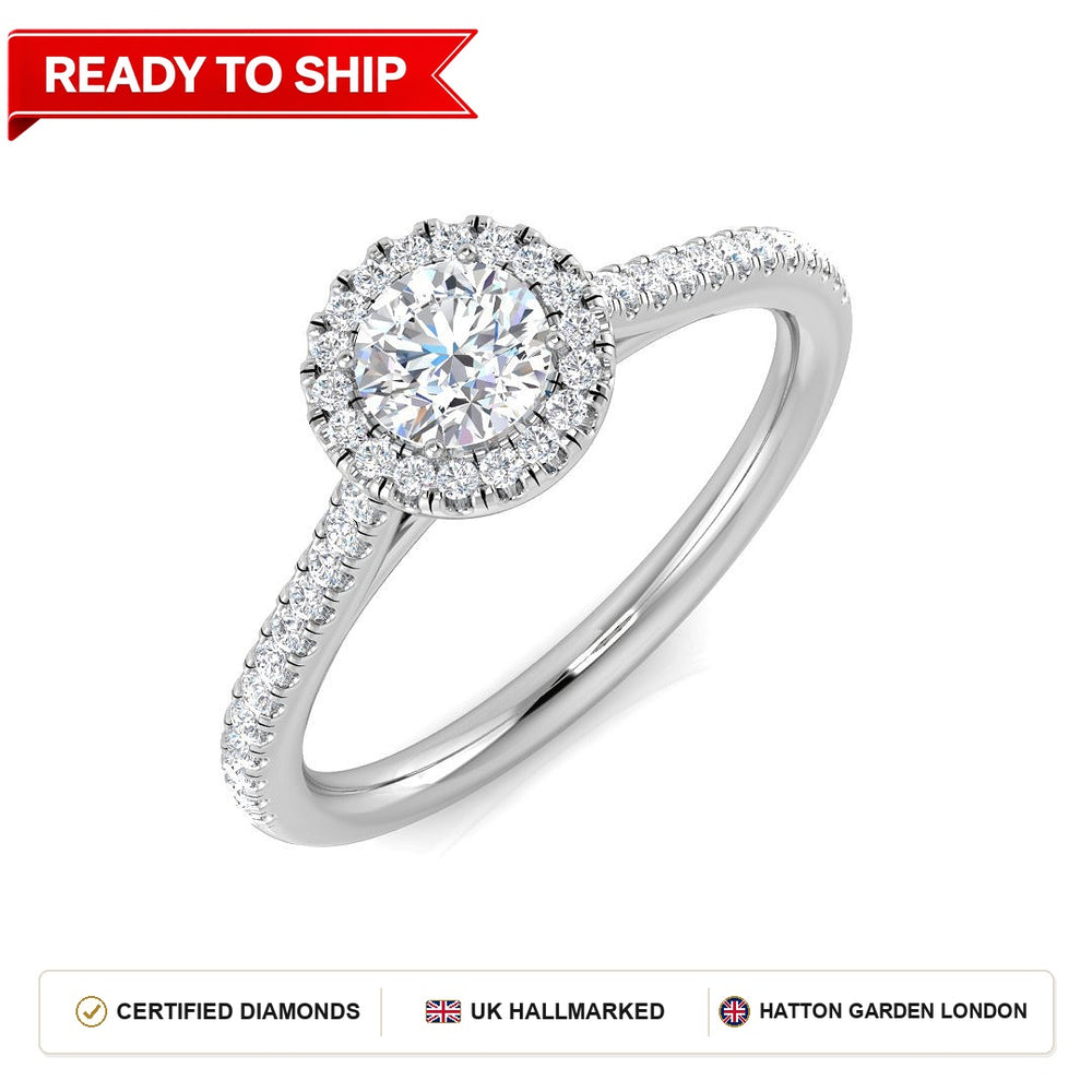 Lab grown diamond earring