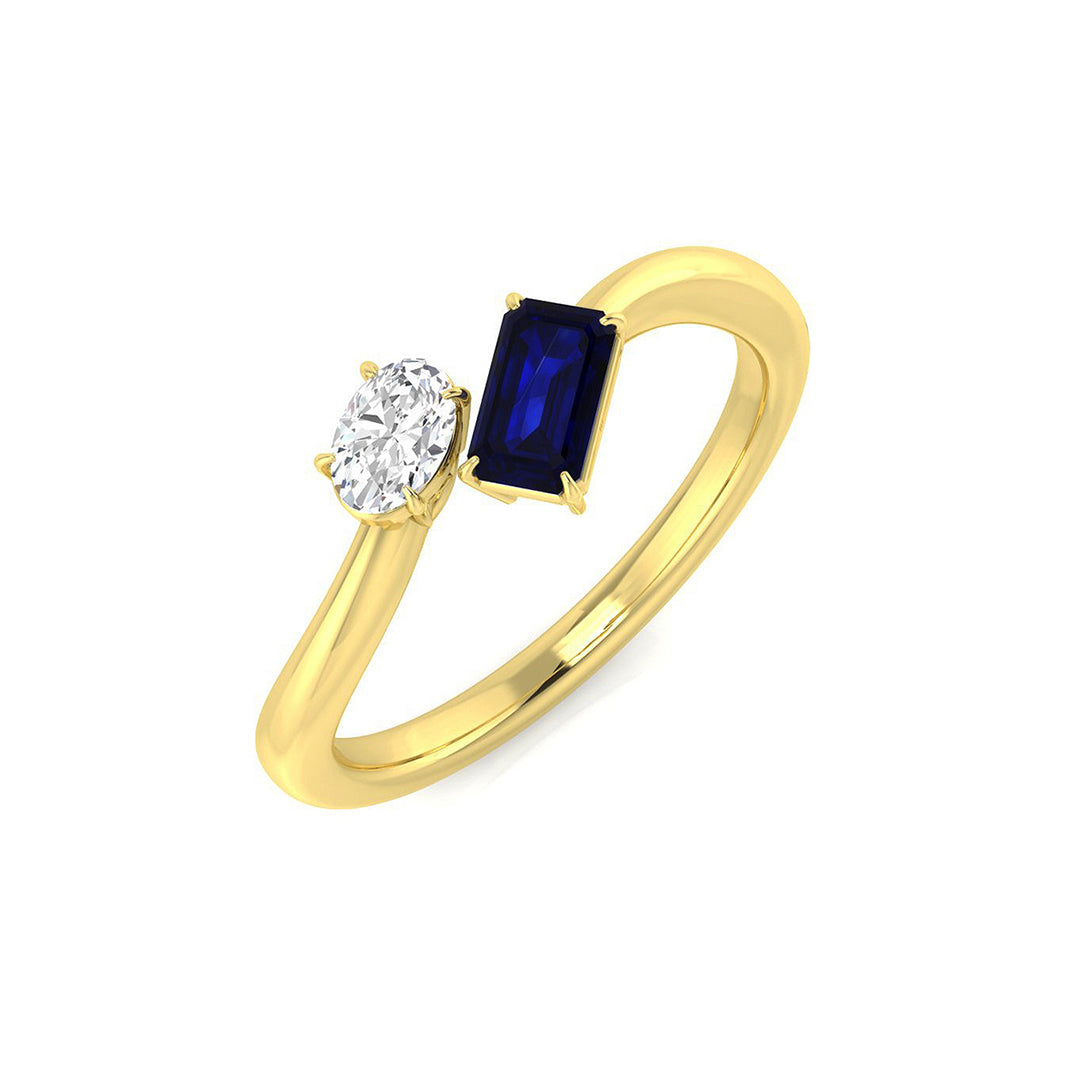 Toi Et Moi Sapphire Ring