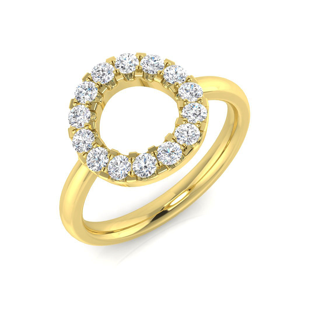 Diamond Circle of Life Ring | Lab & Natural Diamonds | Hallmarked Gold & Platinum