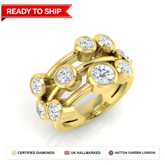 Lab grown diamond earring