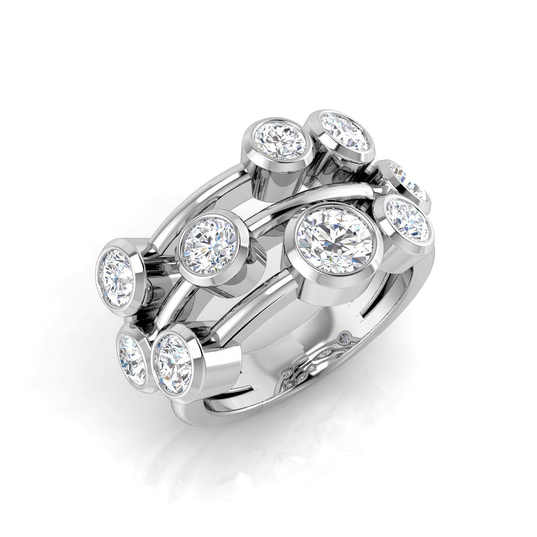 2.26Ct Lab Grown Diamond Ring in 9k White Gold