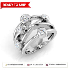 Lab grown diamond earring