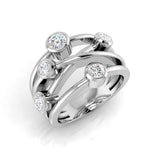 0.7Ct Lab Grown Diamond Ring in 9k White Gold