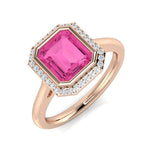 Diamond Bamburgh Pink Sapphire Ring | 1.25ct