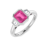 Diamond Dunnottar Pink Sapphire Ring | 1.25ct