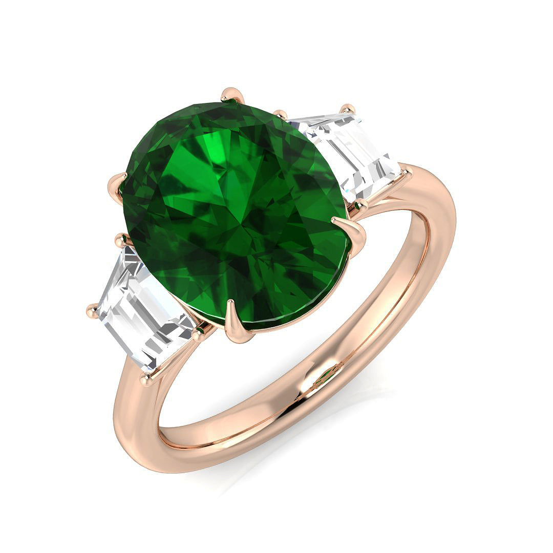 Diamond Bolkover Emerald Ring | 2.5ct - 4.5ct