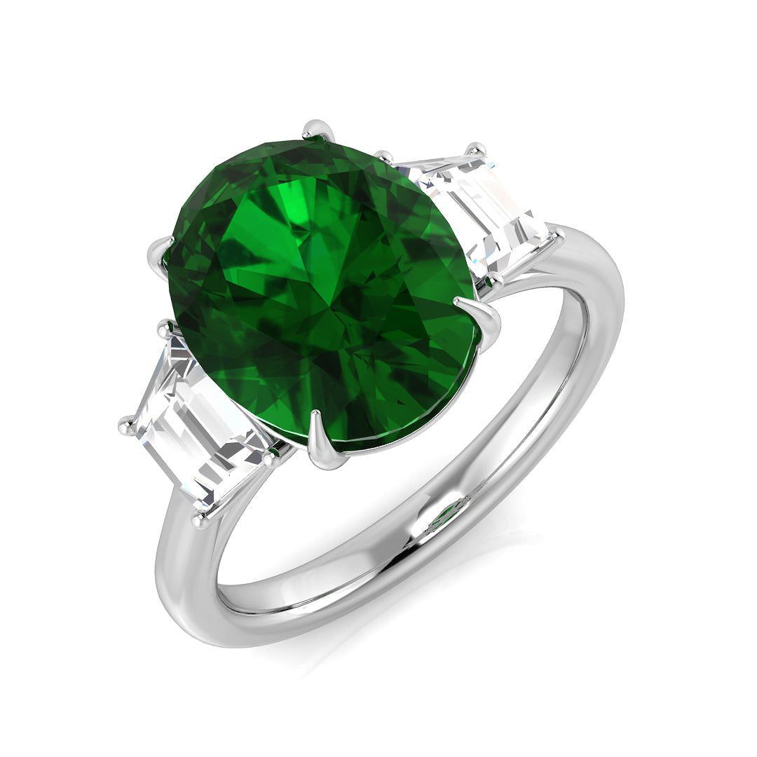 Diamond Bolkover Emerald Ring | 2.5ct - 4.5ct