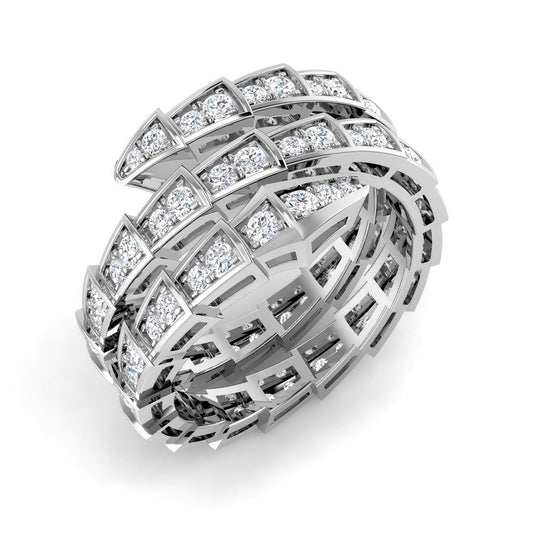 Luxury Multi-Row Diamond Cluster Ring – Lab-Grown & Natural Diamonds | Platinum & Gold