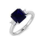 Diamond Chirk Blue Sapphire Ring | 1.25ct - 2.75ct