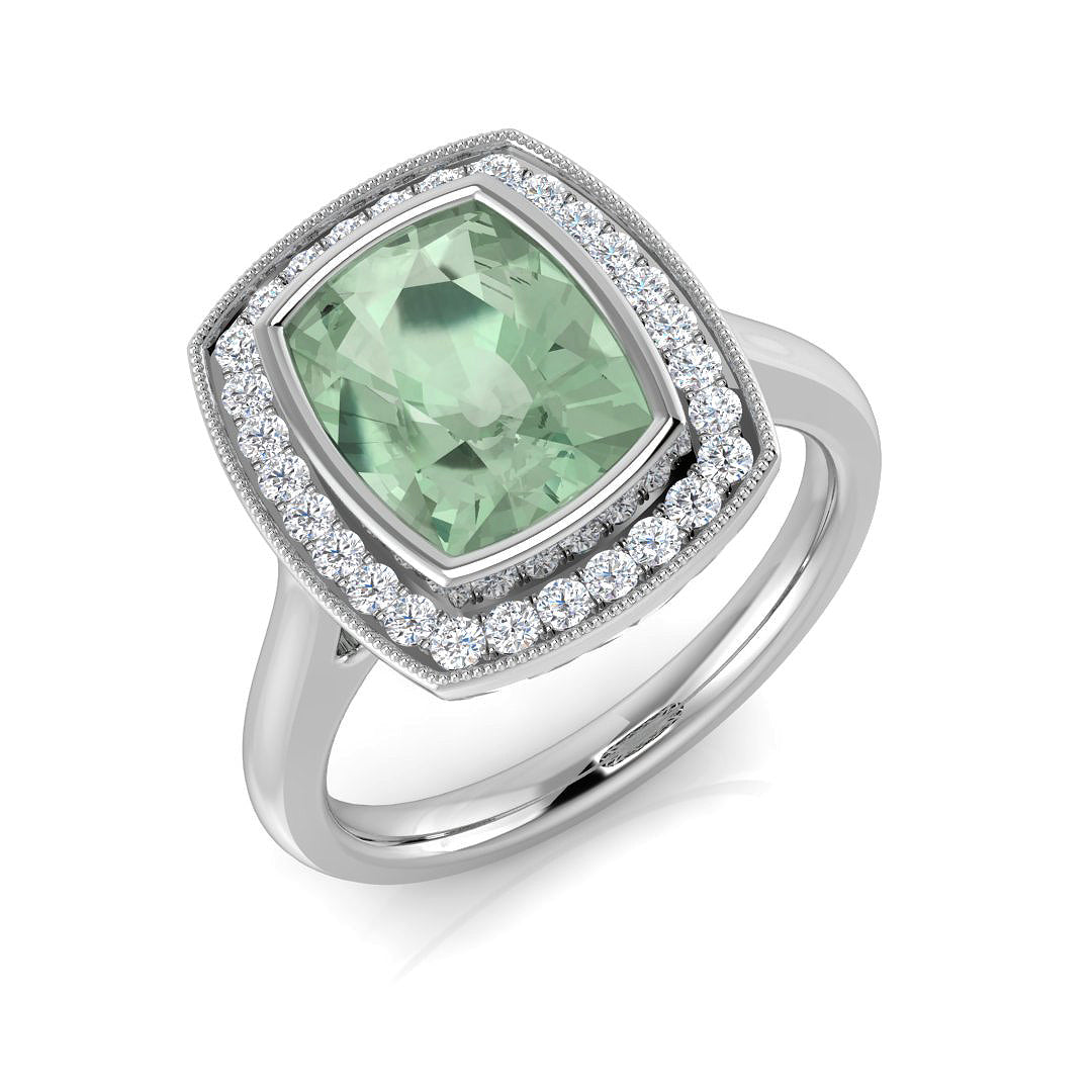 Diamond Belkize Amethyst Ring | 1.75ct - 5.5ct