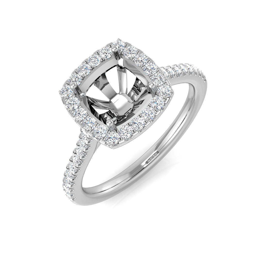 Diamond kabbribgham Ring | 0.2ct - 0.25ct | Hallmarked Gold & Platinum