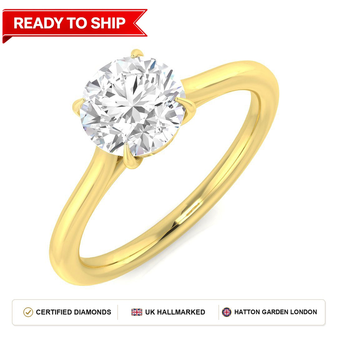 Lab grown diamond earring