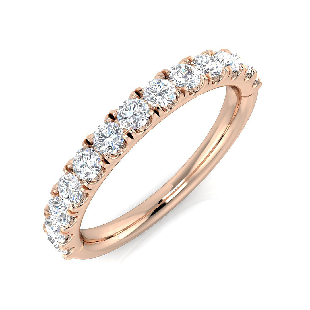 0.15ct - 1.5ct Diamond Half Eternity Ring | Lab-Grown & Natural Diamonds