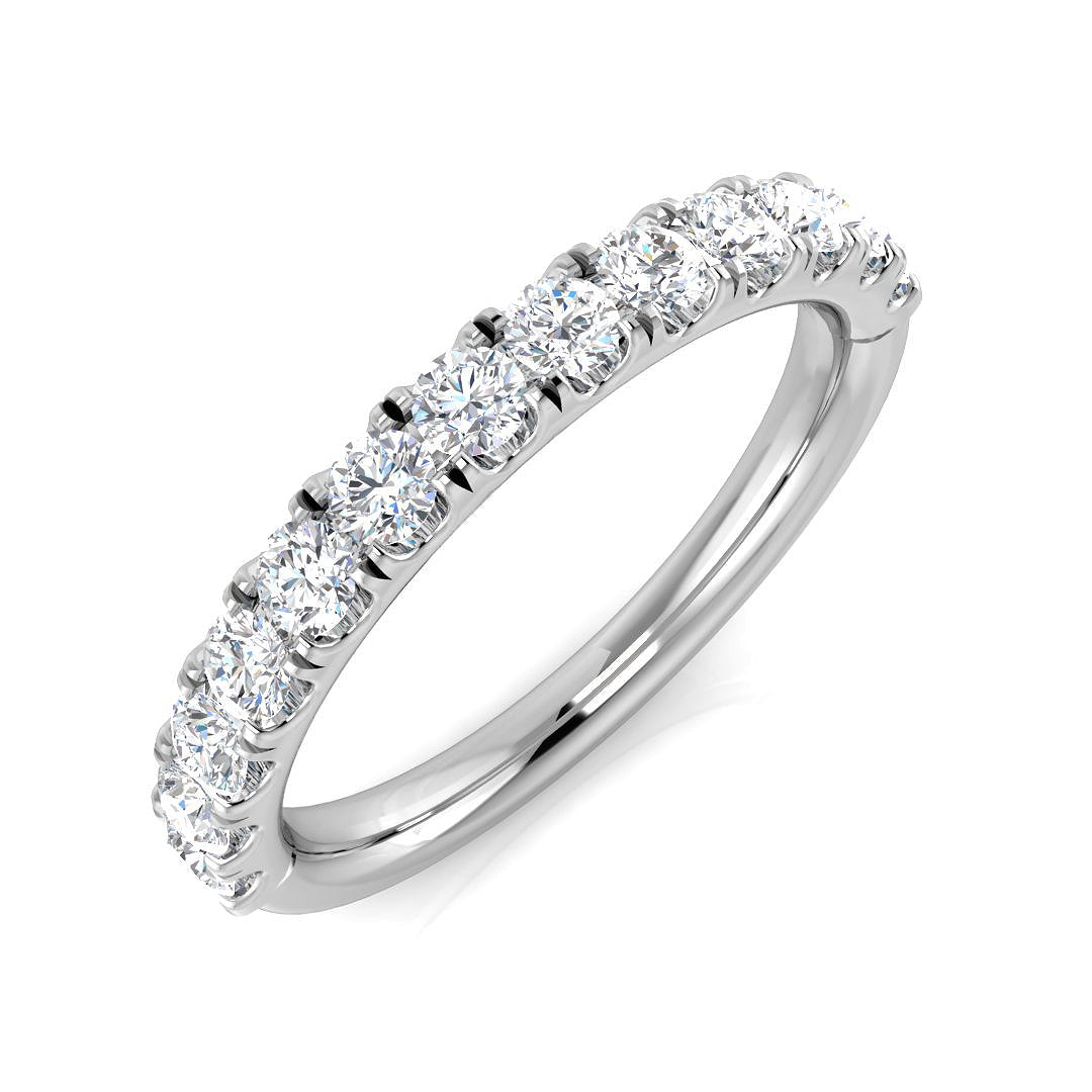 Diamond ring with a white background