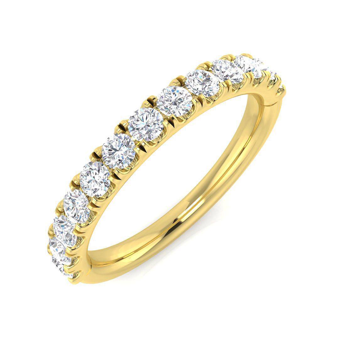 0.15ct - 1.5ct Diamond Half Eternity Ring | Lab-Grown & Natural Diamonds