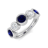 Diamond Gsaktonbury Blue Sapphire Ring | 1.75ct