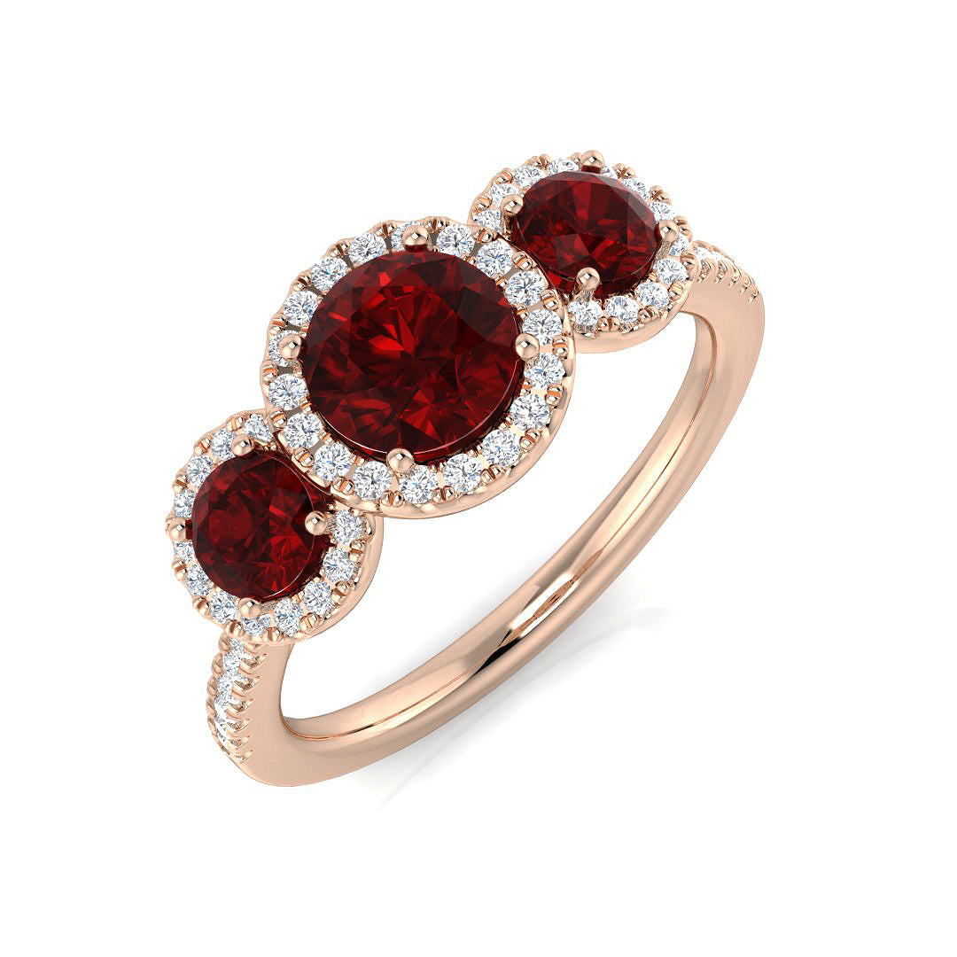 Luxury Ruby Ring, Fine Jewelry Ring, Womens Diamond Ring