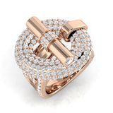Lab-Grown Diamond Pave Ring | 2.25ct | Hallmarked Gold & Platinum