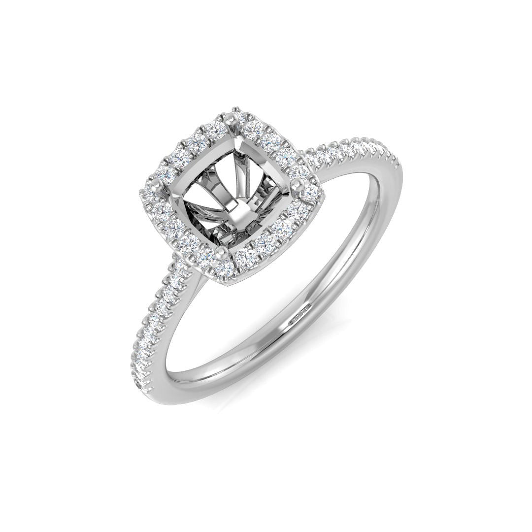Diamond kabbribgham Ring | 0.2ct - 0.25ct | Hallmarked Gold & Platinum