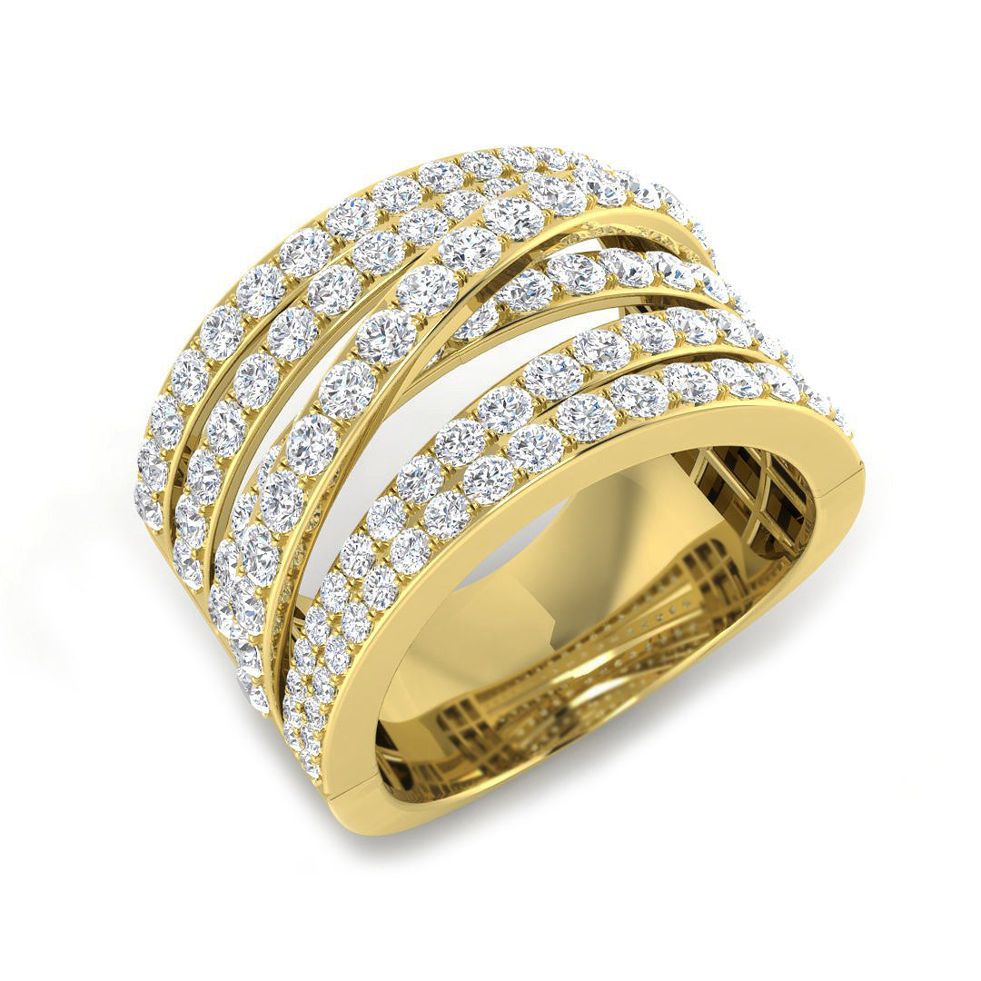 Diamond Framlibgham Fancy Ring | 1.75ct | Hallmarked Gold & Platinum