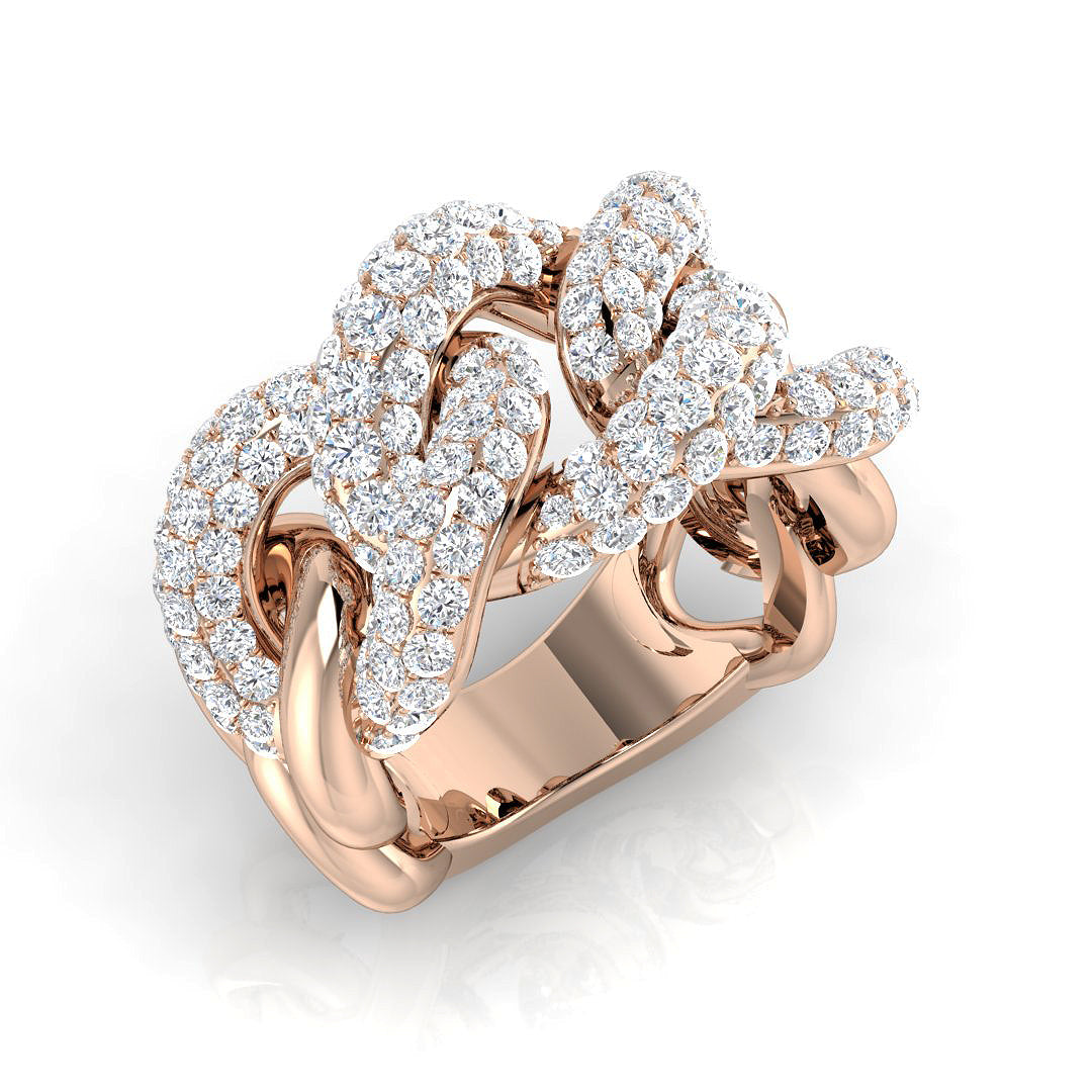 Diamond Pave Ring | 0.75ct - 2ct | Hallmarked Gold & Platinum