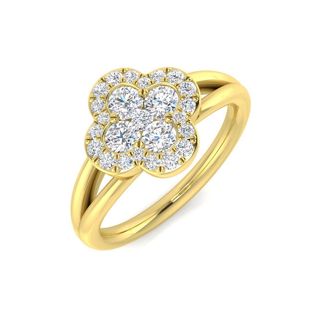 Diamond Kebilworth Blue Sapphire Ring | 0.5ct - 1.75ct