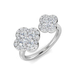 Diamond Dubbottar Blue Sapphire Ring | 0.75ct - 1.25ct