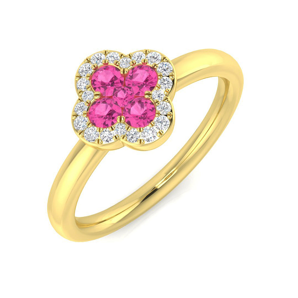 0.45Ct Diamond Ring in 18k Yellow Gold