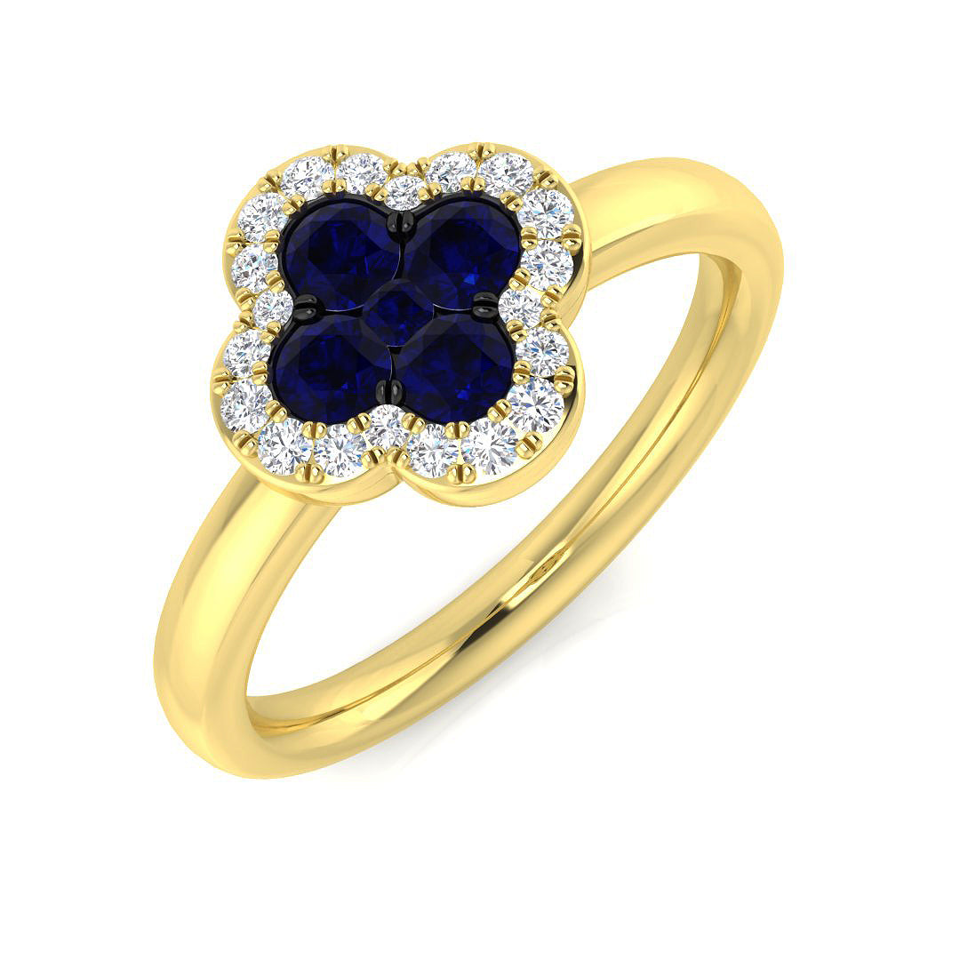 0.61Ct Diamond Ring in 18k Yellow Gold