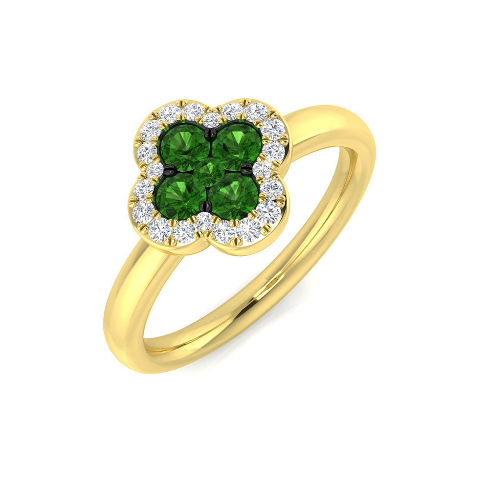 0.53Ct Diamond Ring in 18k Yellow Gold