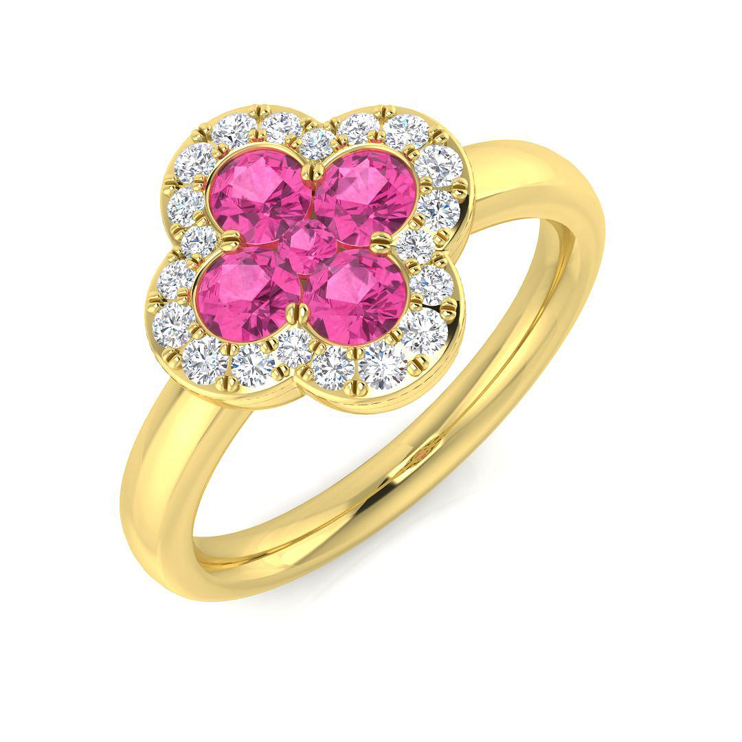1.02Ct Diamond Ring in 18k Yellow Gold