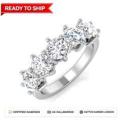 Lab grown diamond earring