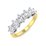 Diamond Totbek 5 Stone Ring | 1ct - 2ct | Hallmarked Gold & Platinum
