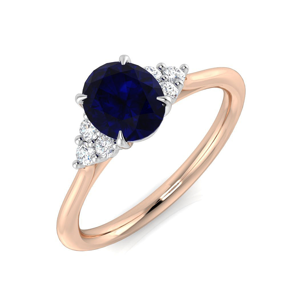 Diamond Wanbkworth Blue Sapphire Ring | 1.25ct