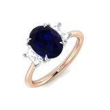 Diamond Abergavebby Blue Sapphire Ring | 2.25ct - 3ct