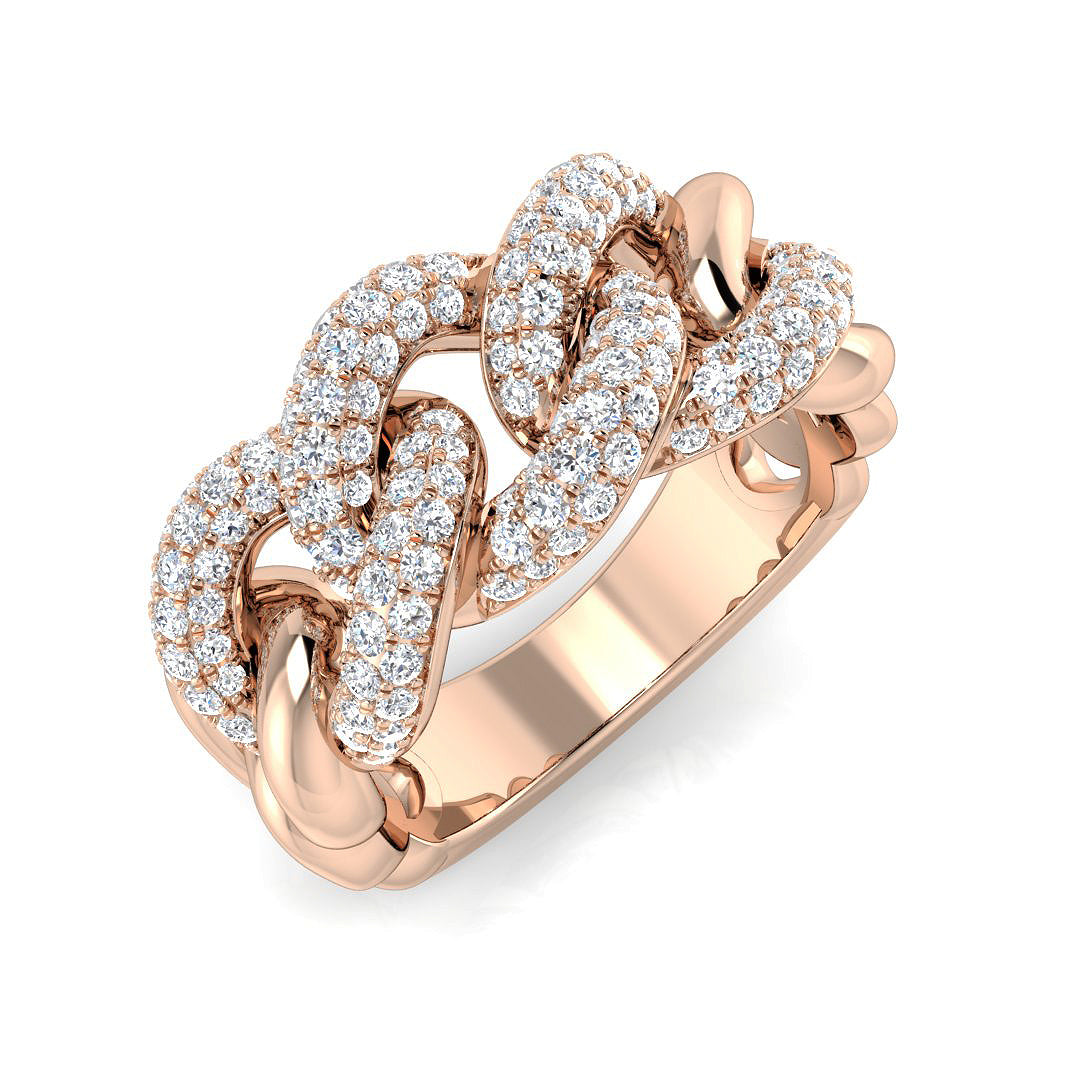 Diamond Pave Ring | 0.75ct - 2ct | Hallmarked Gold & Platinum