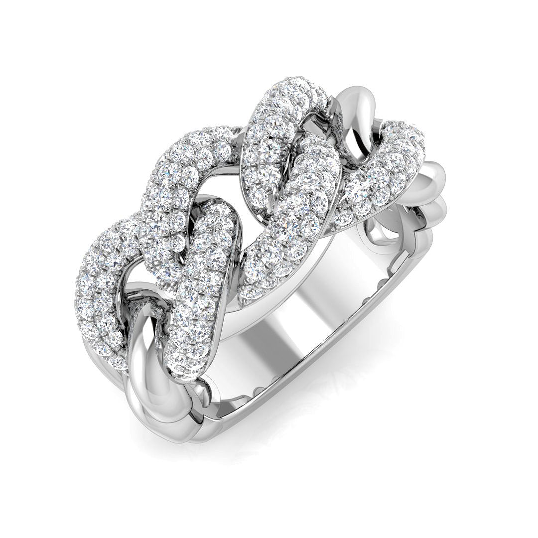 Diamond Pave Ring | 0.75ct - 2ct | Hallmarked Gold & Platinum