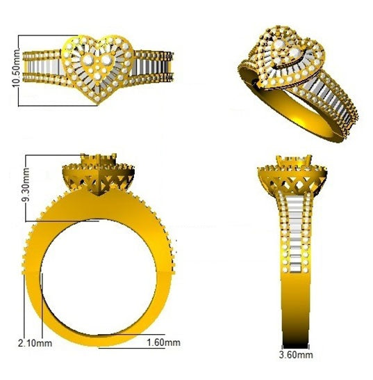 Baguette & Round Cluster Ring | 1ct to 3.5ct | Natural & Lab Diamond